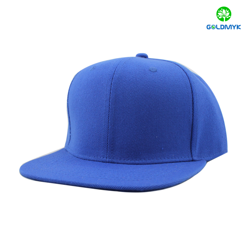 Acrylic blank royal blue snapback cap