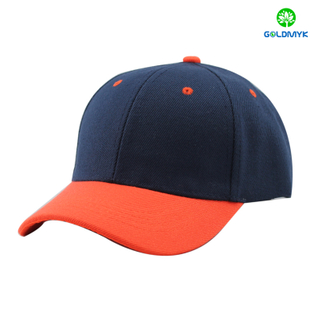promotioanl custom contrast color cheap blank baseball cap