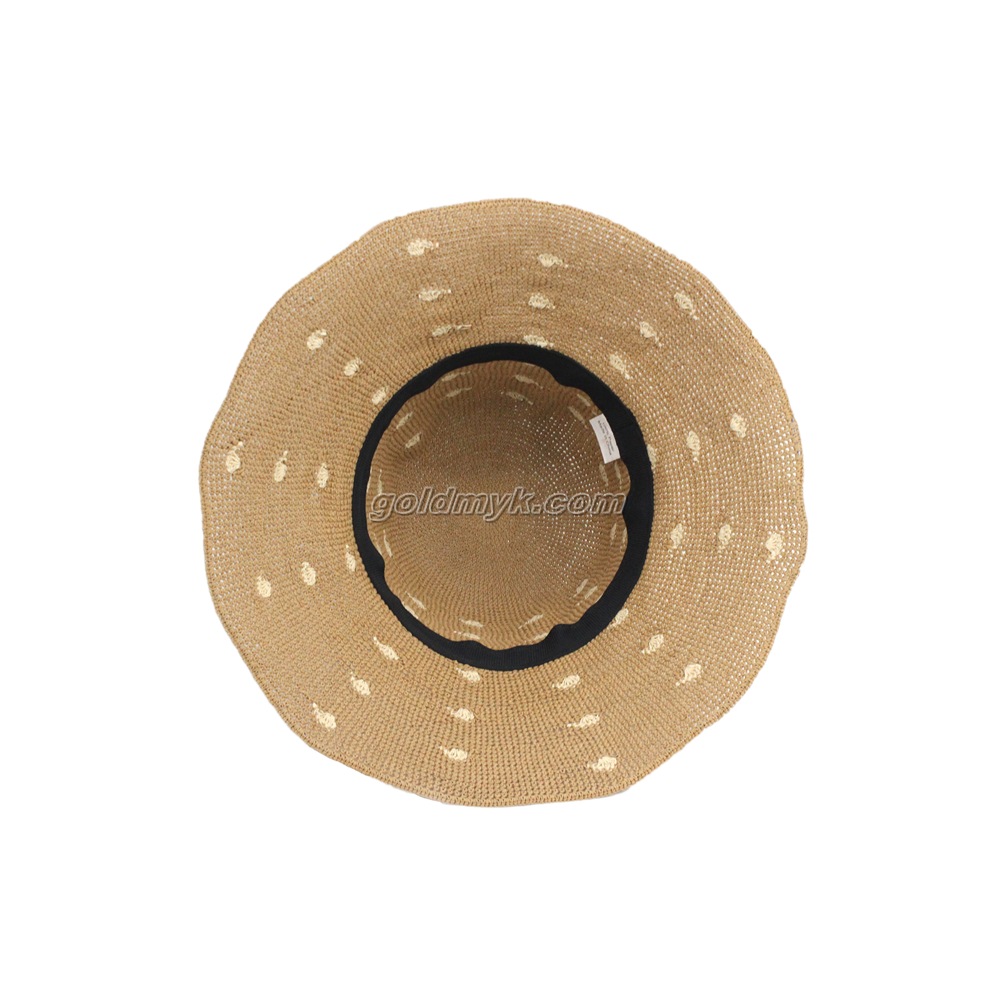 Customized Patter Design Paper Material Floppy Hat for Sun Protection