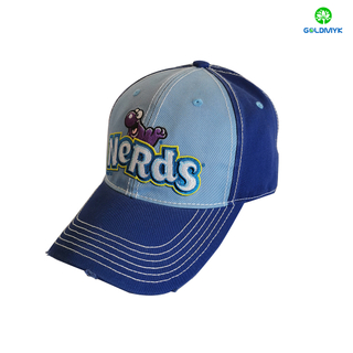 Customized Embroidery Distressed Mesh Cap