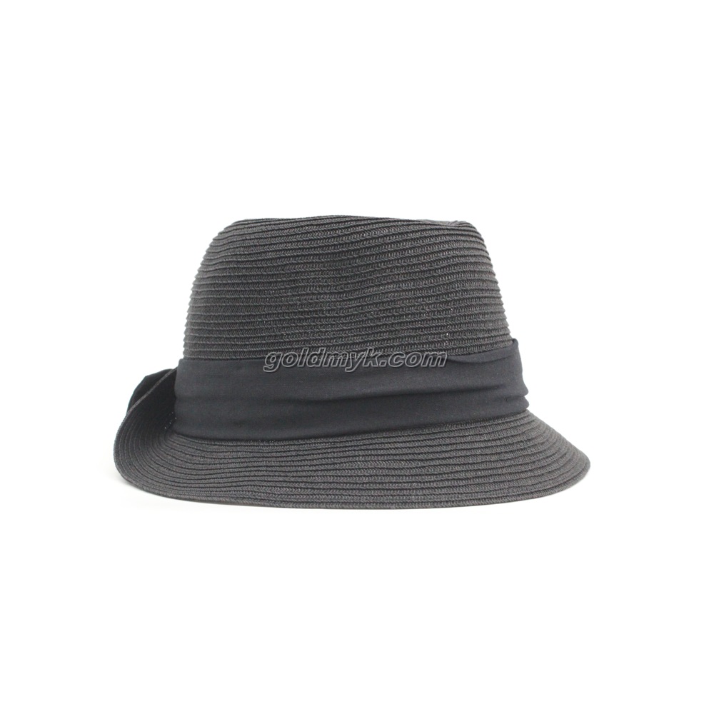 Promotional And Hot Sale Paper Straw Fedora Hat with Custom Design