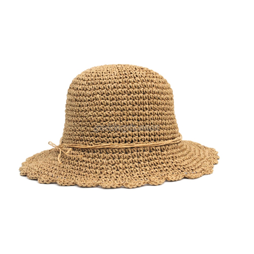 Hot Sale High Quality Customized Paper Straw Floppy Hat for Unisex
