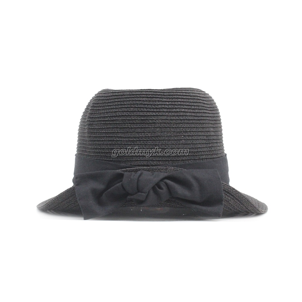 Promotional And Hot Sale Paper Straw Fedora Hat with Custom Design