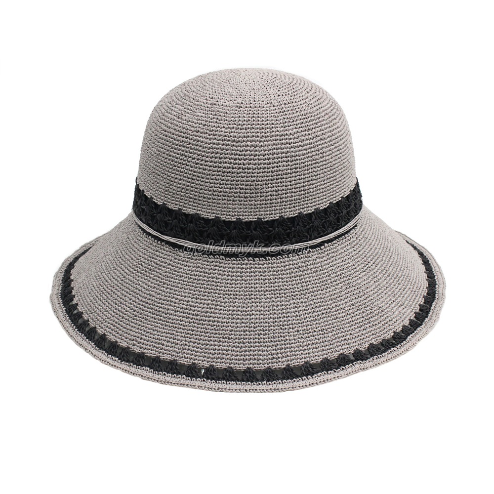 High End Raffia Straw Hat for Unisex with Custom Design