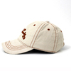 Custom 100% Cotton Corduroy Fabric 3D Embroidery Structured Baseball Cap Hat with Heavy Stitching for Wholesale