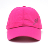 Custom Rose Red Baseball Cap Polyester Fabric Baseball Hat with Flat Embrodiery Logo Can Embroidery Of Women And Men