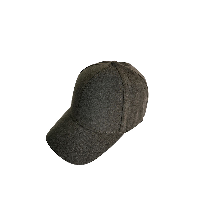 Outdoor Blank Full Closure Baseball Cap With Laser Holes