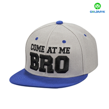 Custom 3D embroidery 6 panels acrylic snapback manufacturer 