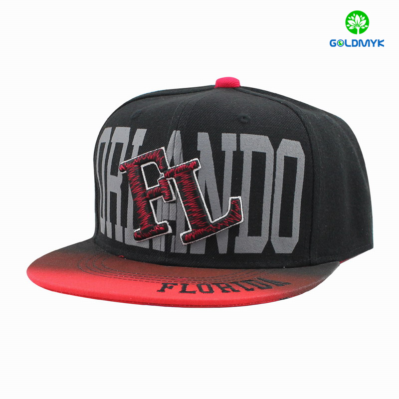 Printing 3D embroidery snapback cap 