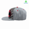 Cotton fabric custom flat embroidery snapback cap