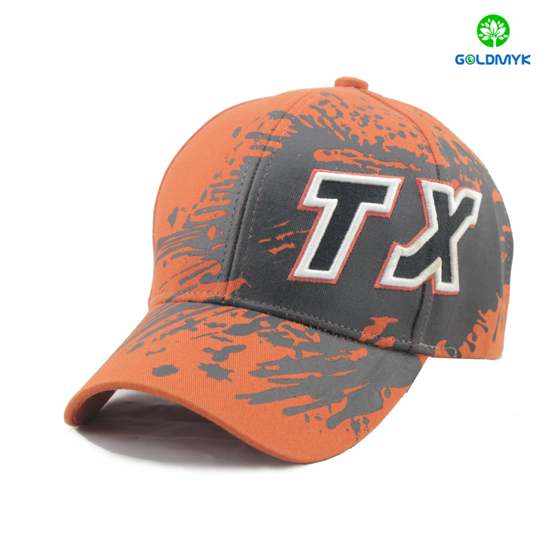 Printing and 3D embroidery Cotton Baseball Cap
