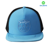 Custom rubber printing 100% Polyester 5 panel mesh snapback hats
