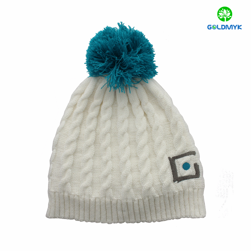Customize high quality crochet hat for women winter hat,embroidery beanie hat