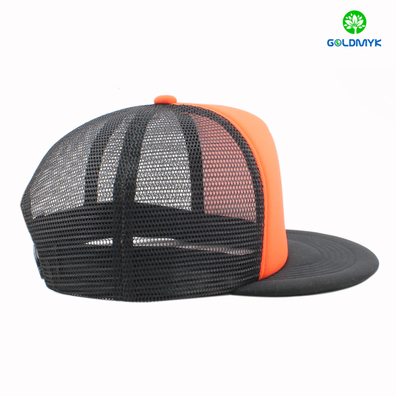 Printed mesh snapback cap