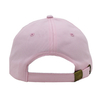 New Cap Pink Color 100% Cotton Fabric Curved Peak Baseball Cap And Hat with Sequin Embroidery