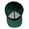 Custom Green Stretch Fabric Flex Fit style Custom Logo Chain Emboridery Baseball Cap Hat embroidered hat embroidered baseball sport cap