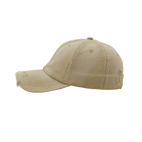 MUKA Vintage Washed Dad Hat - Distressed Cotton Baseball Cap, Adjustable, Mustard Color