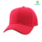 Red baseball cap with 100% acrylic material