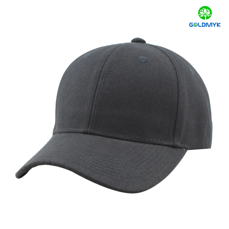 Black acrylic baseball cap without logo