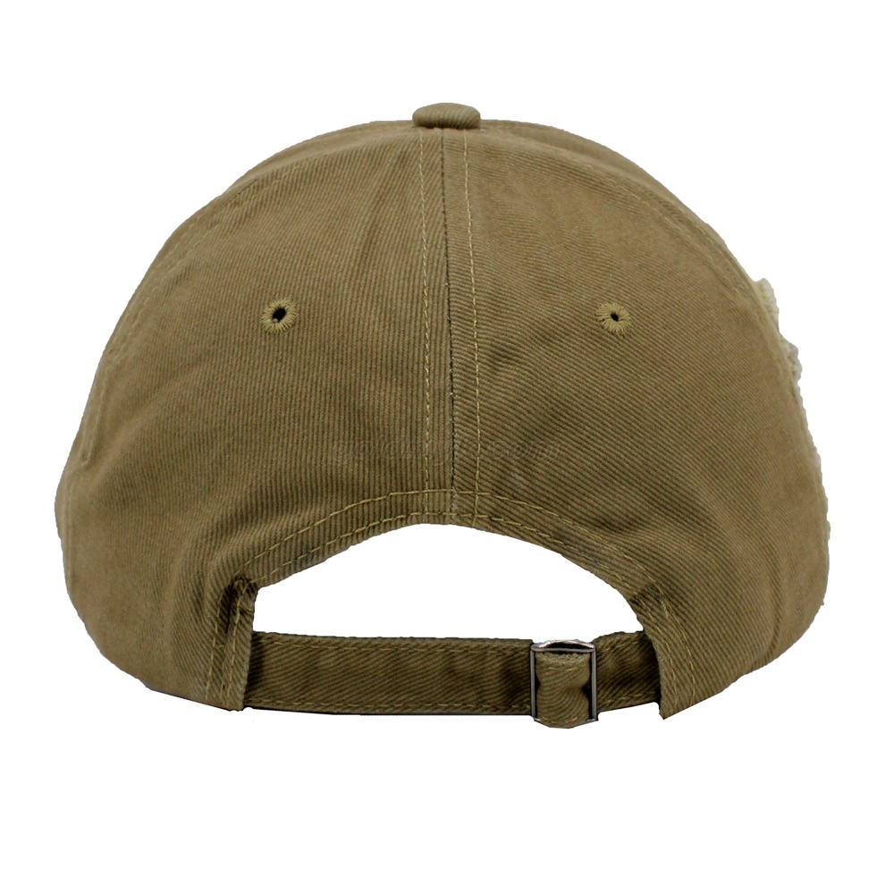 Custom Khaki 100% Cotton Twill Fabric Custom Logo Sealing Washed Baseball Cap Curved Brim Hat Can Custom Embroidery Of Women And Men