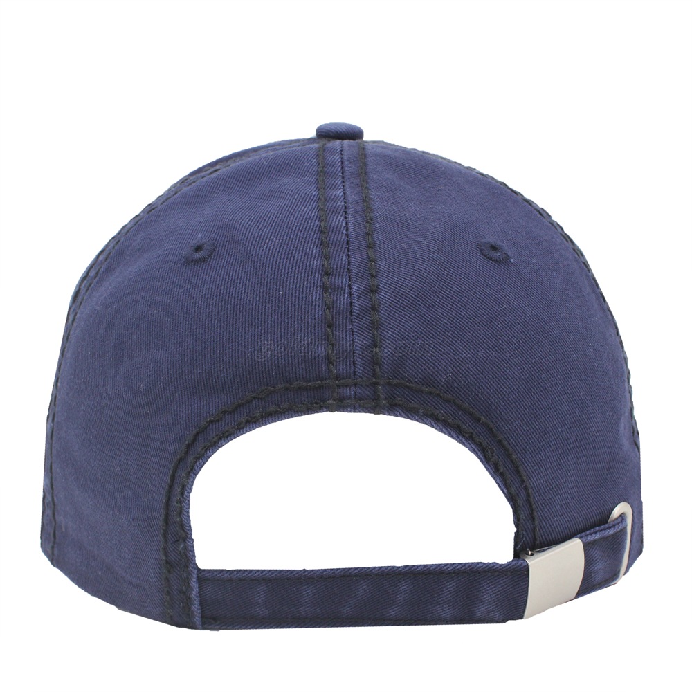 Custom 100% Cotton Twill Fabric Navy Blue Custom Solid Color Logo 3D Emboridery Baseball Cap Hat Can Custom Embroidery Of Women And Men
