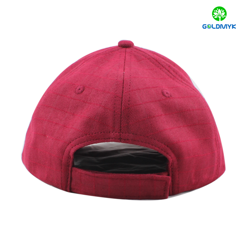 Polyester baseball cap with rubber printing