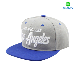 Acrylic snapback cap with 3D embroidery on front