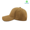 Khaki blank cotton sandwich baseball cap with velcro closure