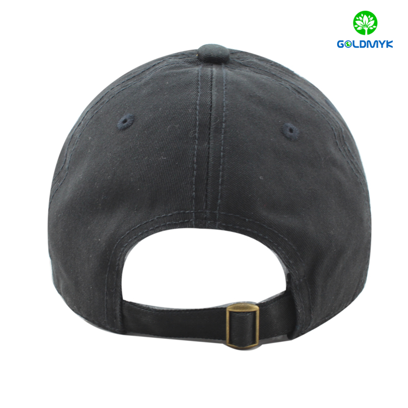 100% cotton blank black baseball cap