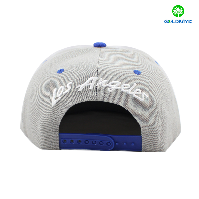 Acrylic snapback cap with 3D embroidery on front