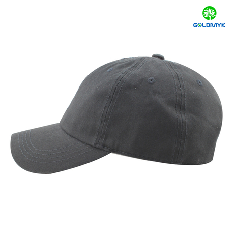 100% cotton blank black baseball cap