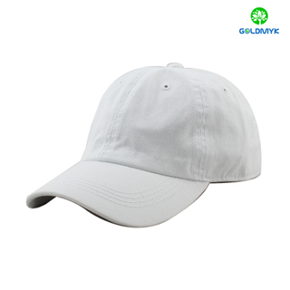 Washed blank baseball cap with cotton material