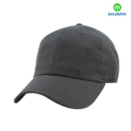 100% cotton blank black baseball cap