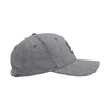 Custom Heather Grey Color Fabric Melange Color Structured Baseball Cap And Hat with Embroidery Patch