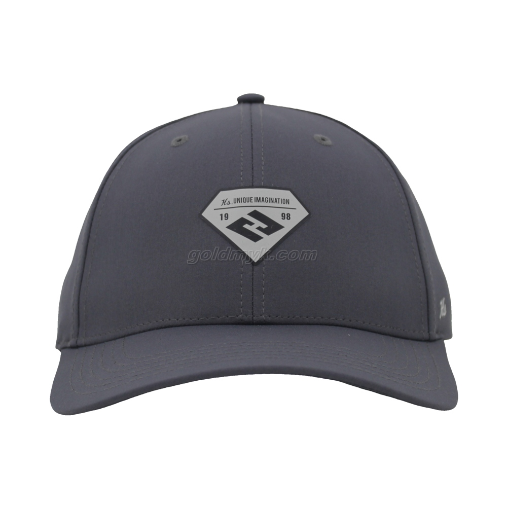 Custom Logo Dad Hat With Rubber Patch Logo 6 Panel Baseball Cap Sports Hat for Men And Women