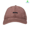 Custom Logo 100% Cotton Twill Fabric Dark Brown 6-Panel Baseball Cap Sporty Style for Business Or Street Wear-Men And Women