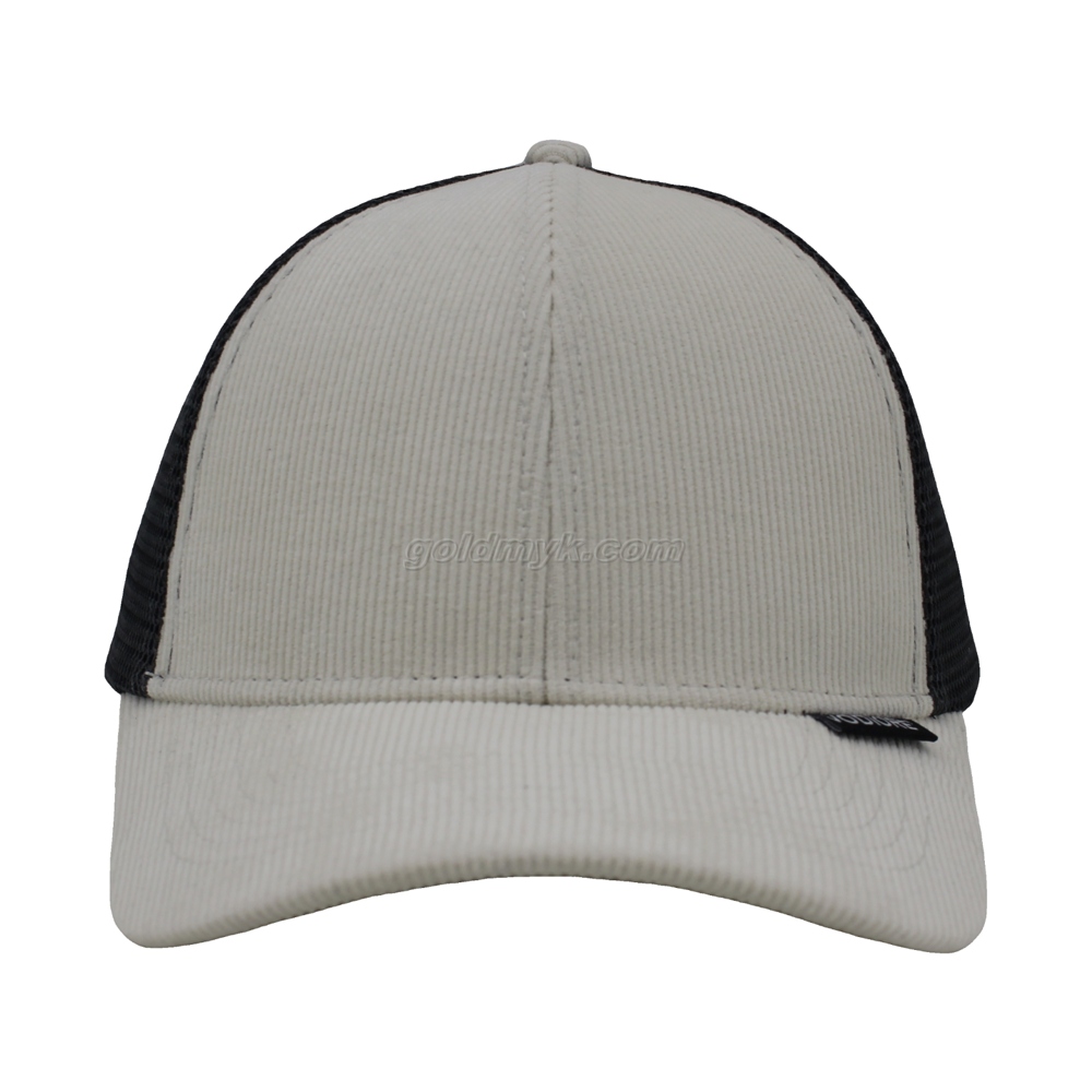 Premium Quality And Hot Sale Custom Corduroy Fabric Trucker Mesh Cap And Hat