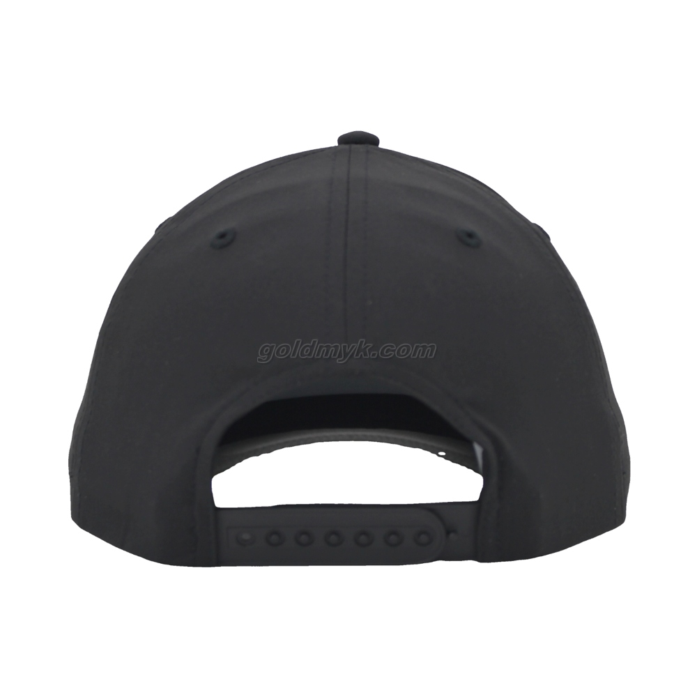 100% Polyester Baseball Cap Rope of Women And Men Custom Embroidery Silk Printed 6 Panel Cap Metal Buckle Closure
