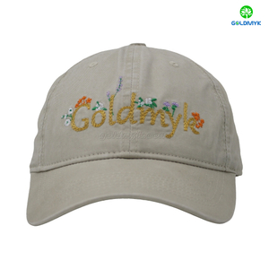 Custom Logo 100% Cotton Twill Fabric Street Style Baseball Cap Hat for Women And Men Business Appropriate 6 Panel Beige Wash