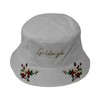 New And Beautiful Brushed Cotton Bucket Hat WithTPU Print And Flat Embroidery