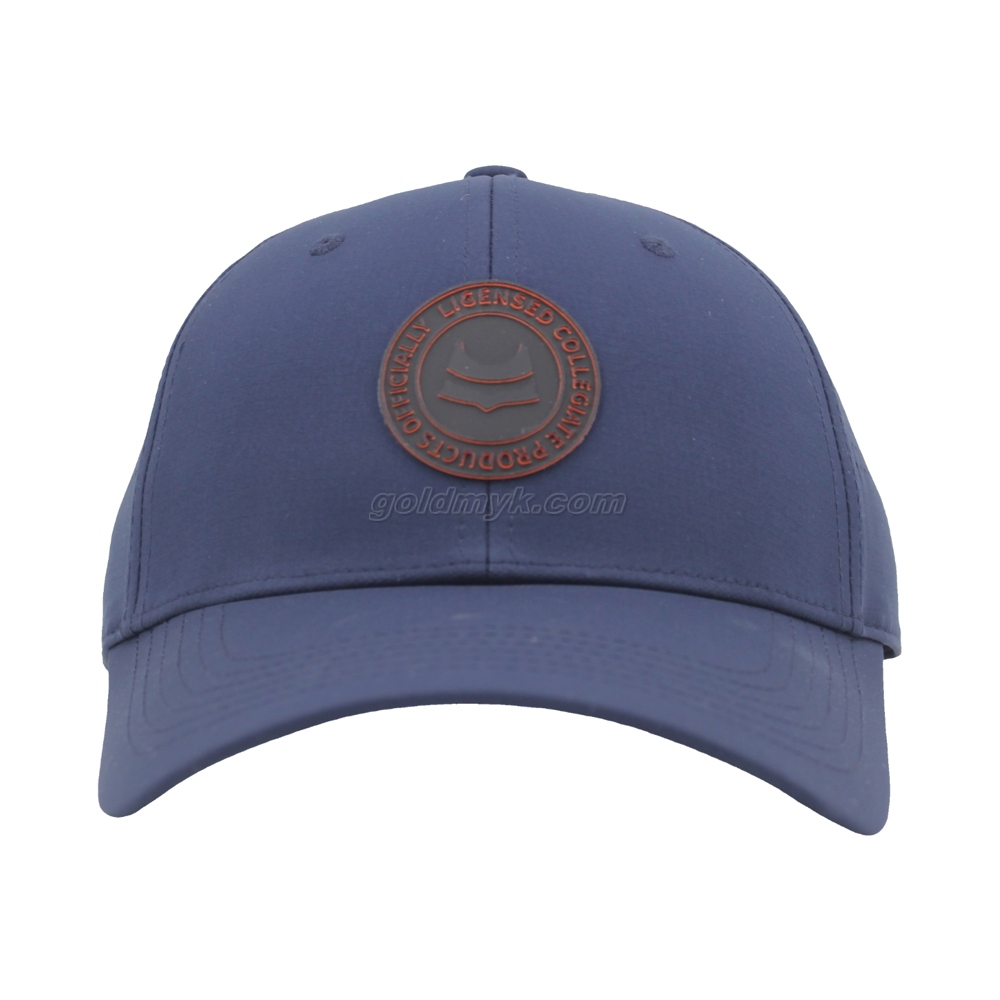 Custom Logo Dad Hat With Rubber Patch Logo 6 Panel Baseball Cap Sports Hat for Men And Women