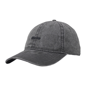 Vintage Stylish Flat Embroidery Washed Baseball Cap Dad Hat 6-panel Sports Caps For Man And Woven Can Custom Logo