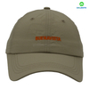 100% Polyester Khaki Flat Embroidery Street Style Custom Fabric Cap Curved Brim 6-Panel Baseball Cap