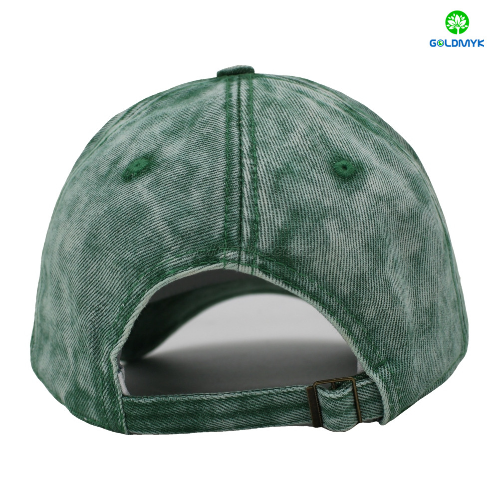 Stylish 6-Panel 3D Embroidery Curved Brim Washed Design for Sports Business Or Street Style Baseball Cap
