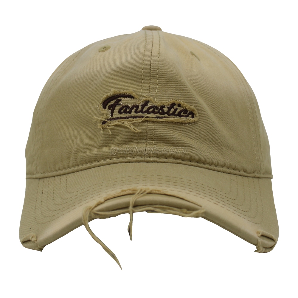 Vintage Stylish Flat Embroidery Washed Baseball Cap Dad Hat 6-panel Sports Caps For Man And Woven Can Custom Logo