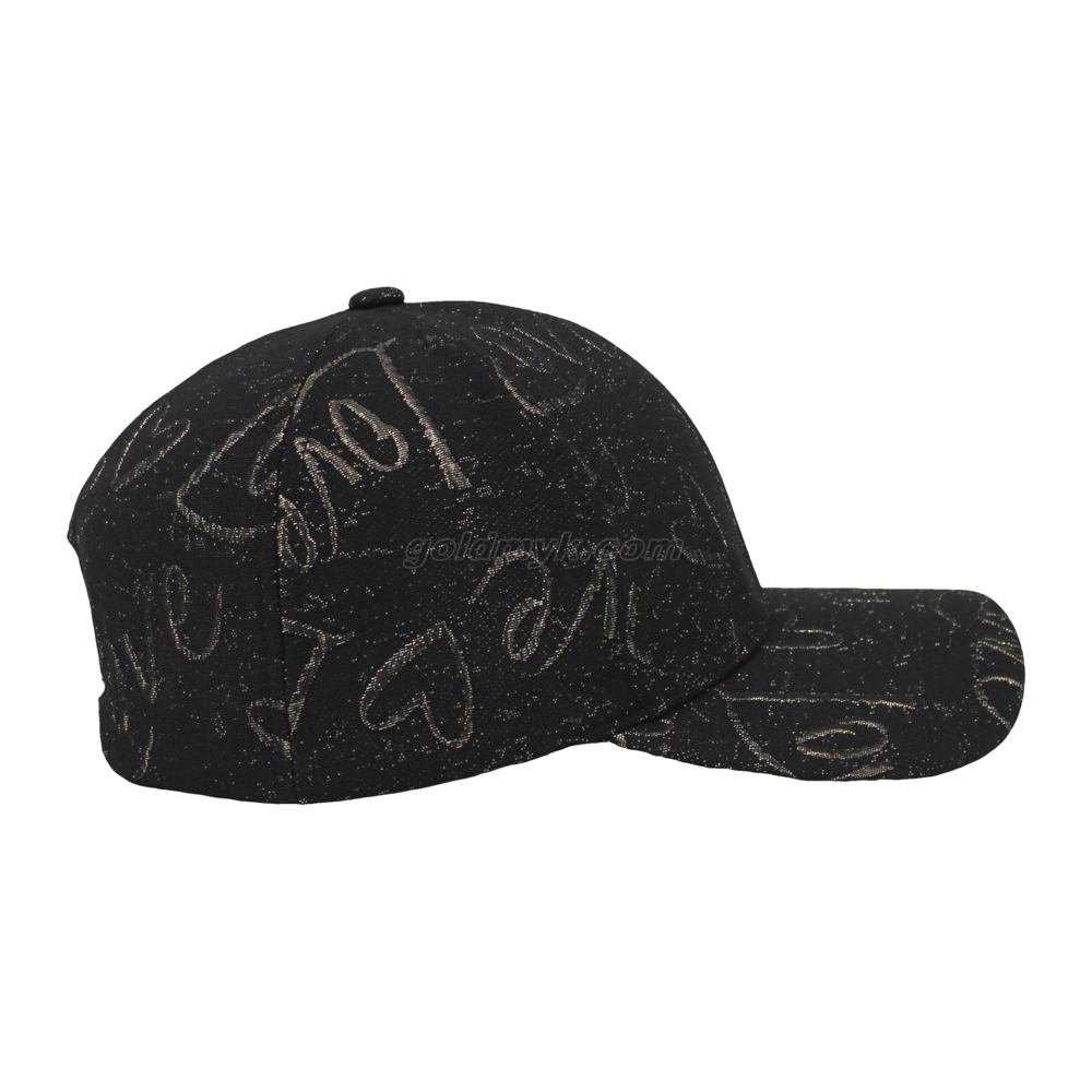 Fashion Woven Pattern Hot Sale Custom Fabric Baseball Cap And Hat Factory