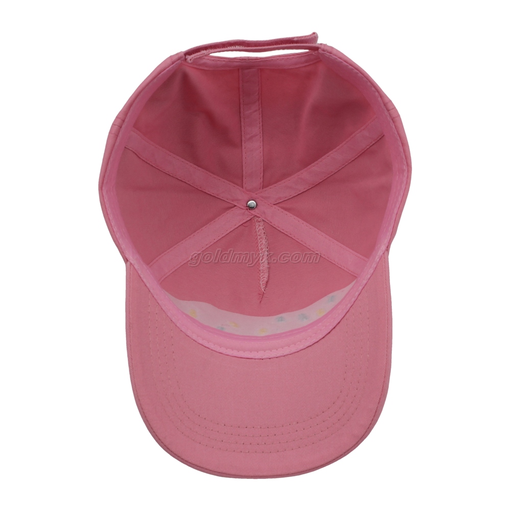 New And Fashion 100% Cotton Twill Five Panels Unstructured Baseball Cap And Hat with New Embroidery Technology