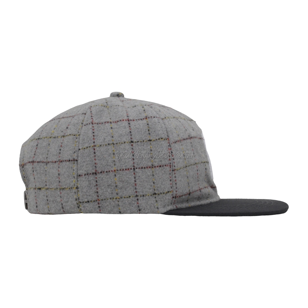 New And Best Sale Wool Fabric Flat Bill Snapback Cap And Hat with Custom Embroidery Logo