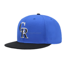 Custom 100% Cotton Fabric Custom Flat + 3D Emboridery Snapback Cap Hat Can Custom Embroidery Of Women And Men