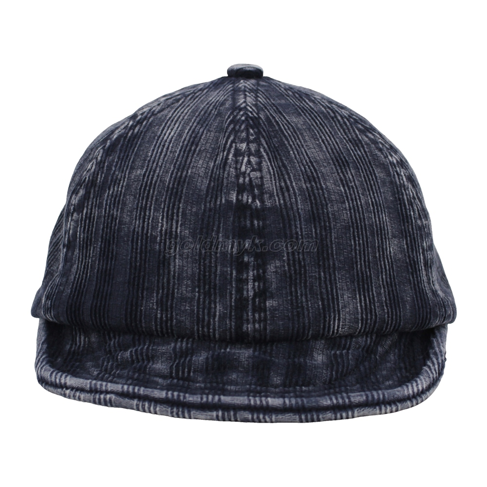 Vintage Stylish Flat Embroidery Washed Baseball Cap Dad Hat 6-panel Sports Caps For Man And Woven Can Custom Logo